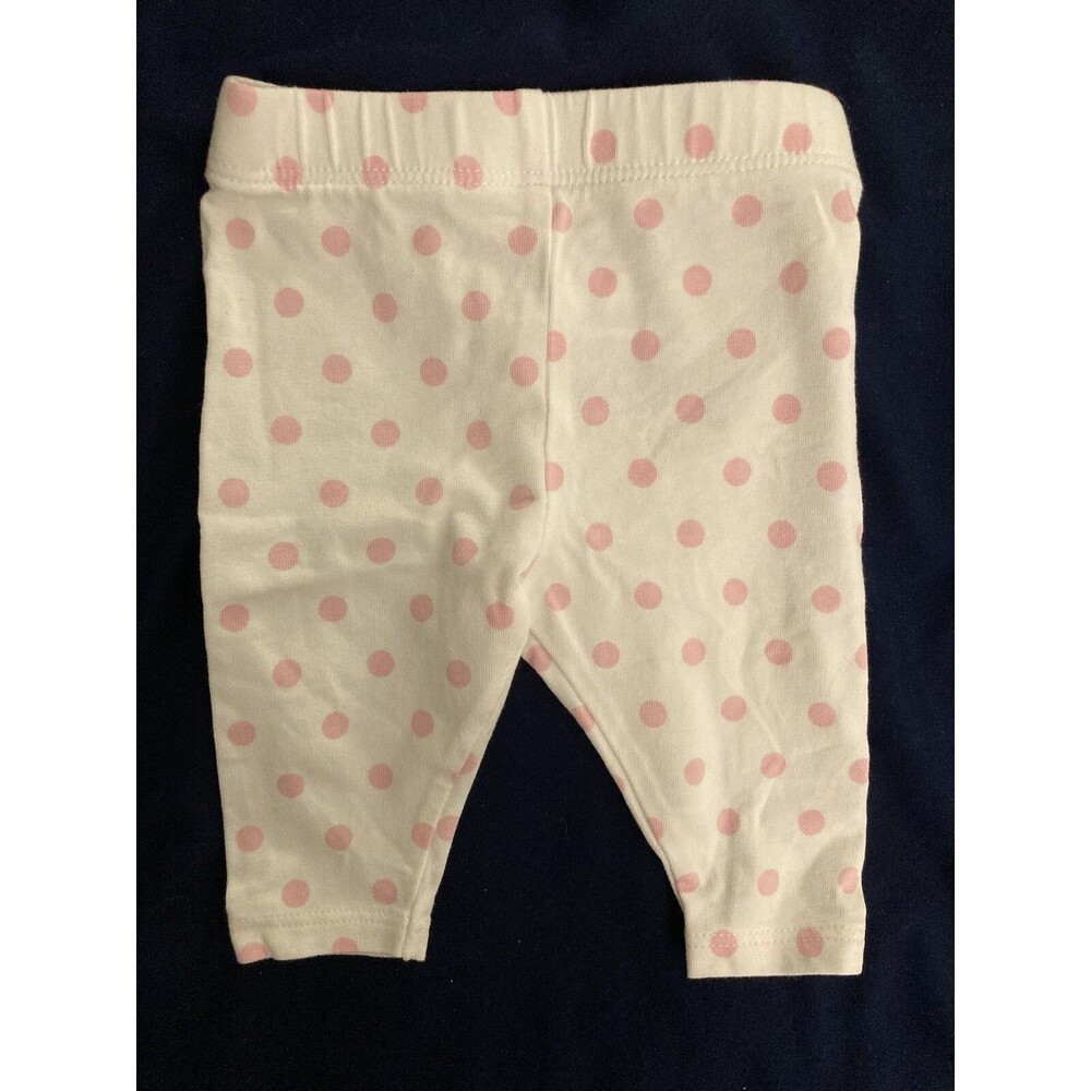 0-3 Months Circo baby clothes - one piece pants | white & pink polka dot theme